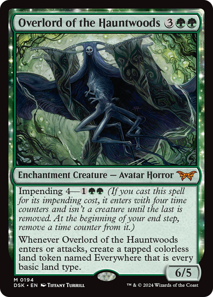 Overlord of the Hauntwoods ESPAÑOL [Duskmourn: House of Horror]