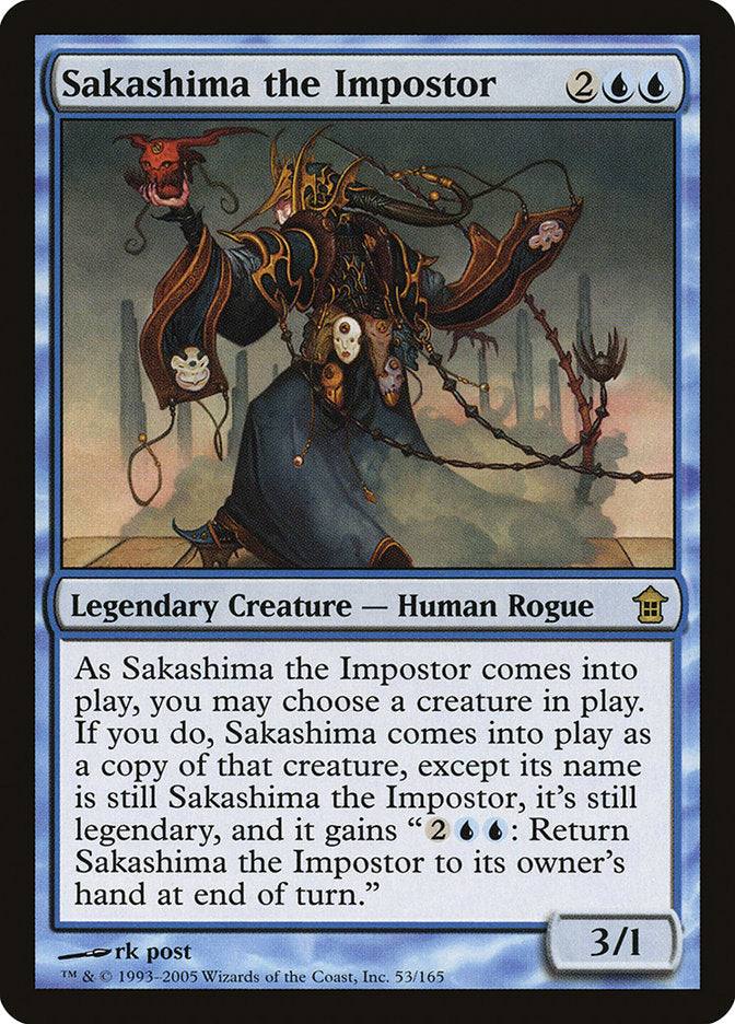 Sakashima the Impostor SIGNED ESPAÑOL [Saviors of Kamigawa]