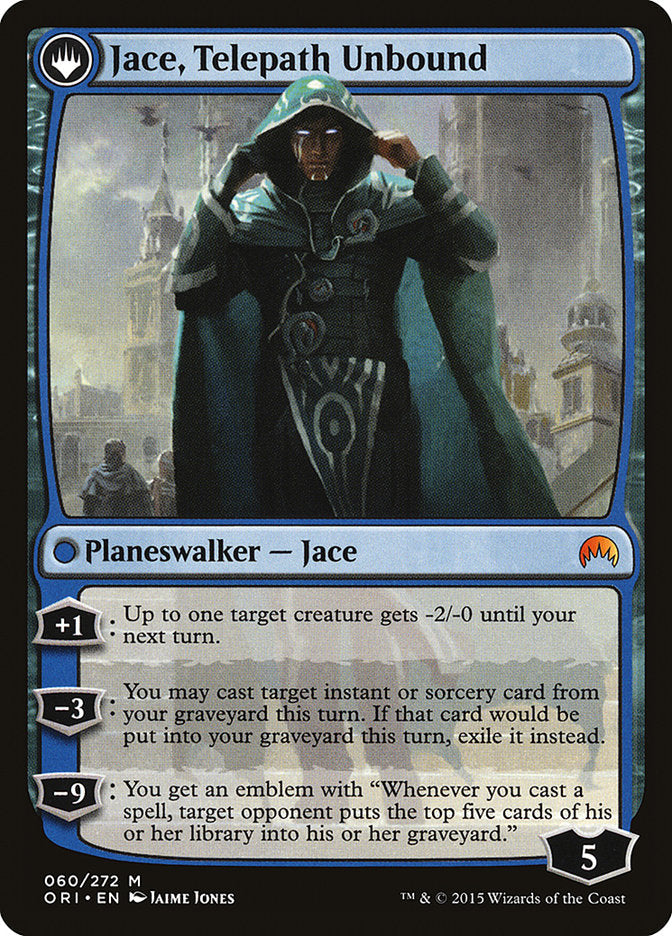 Jace, Vryn's Prodigy // Jace, Telepath Unbound ESPAÑOL [Magic Origins]