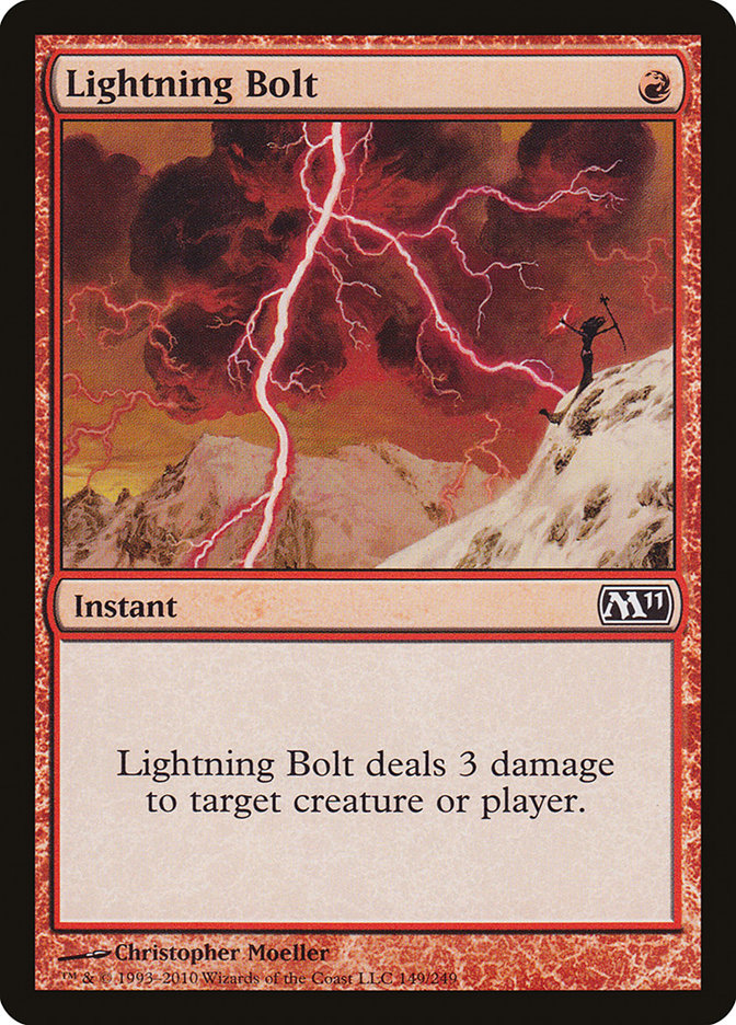 Lightning Bolt SIGNED [Magic 2011]