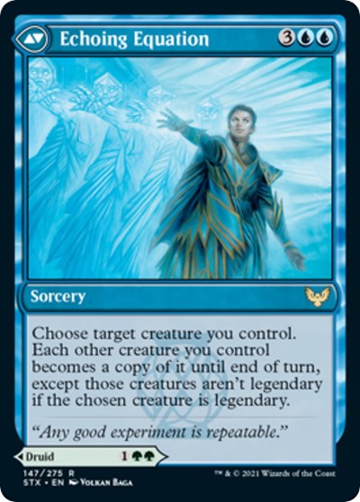 Augmenter Pugilist // Echoing Equation ESPAÑOL [Strixhaven: School of Mages Prerelease Promos]