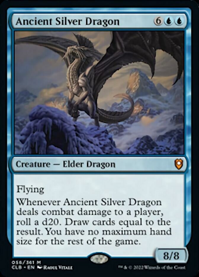 Ancient Silver Dragon ESPAÑOL  [Commander Legends: Battle for Baldur's Gate]