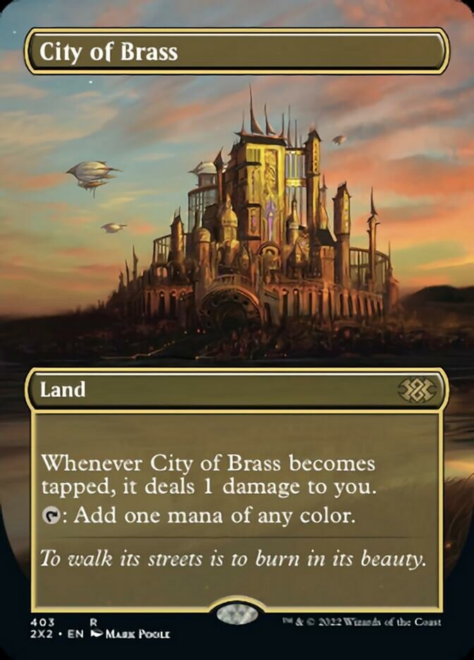 City of Brass (Borderless Alternate Art) SIGNED [Double Masters 2022]