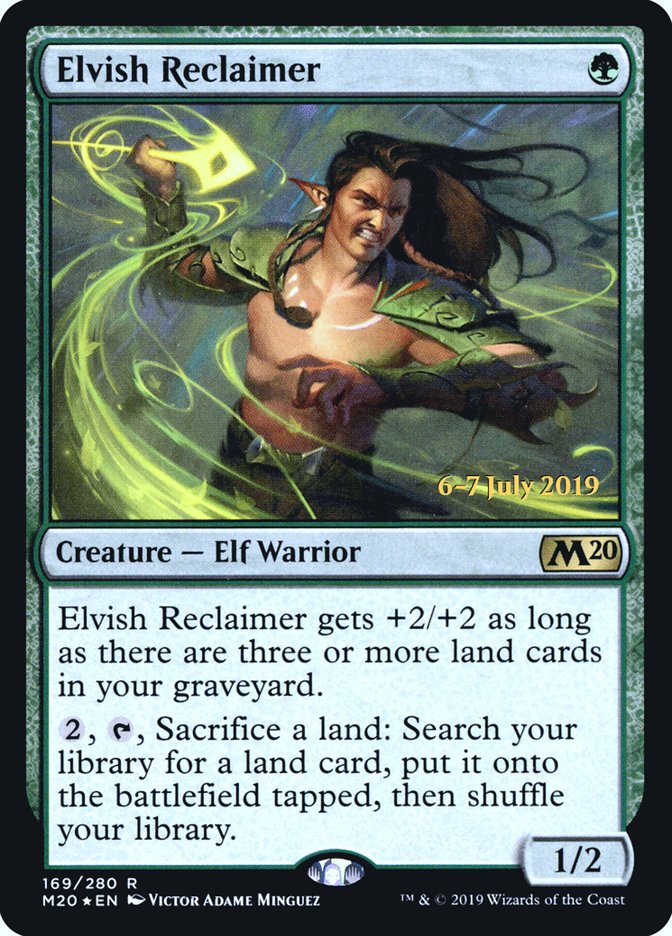 Elvish Reclaimer ESPAÑOL [Core Set 2020 Prerelease Promos]
