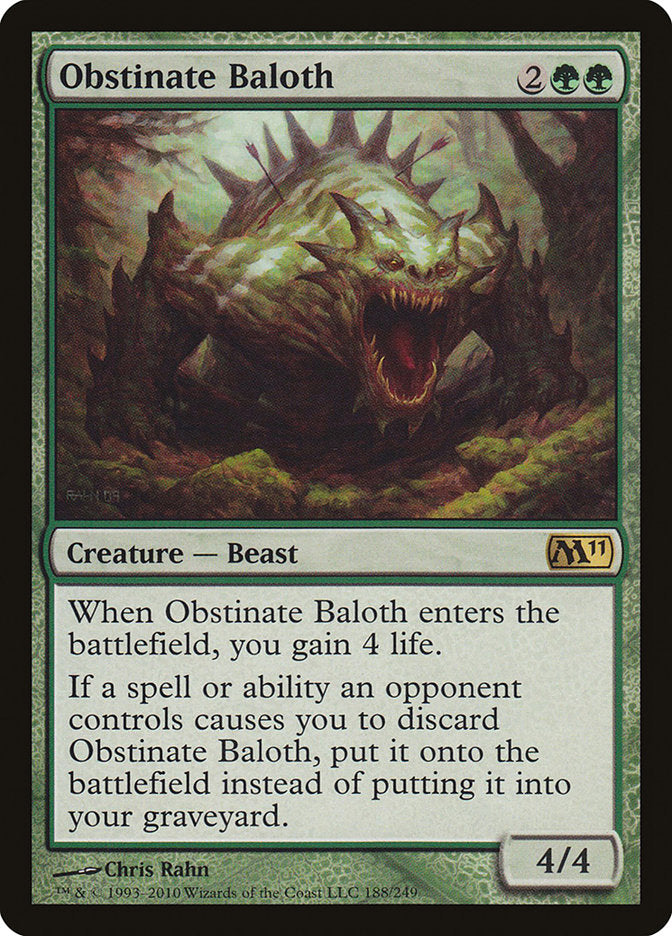Obstinate Baloth ESPAÑOL [Magic 2011]