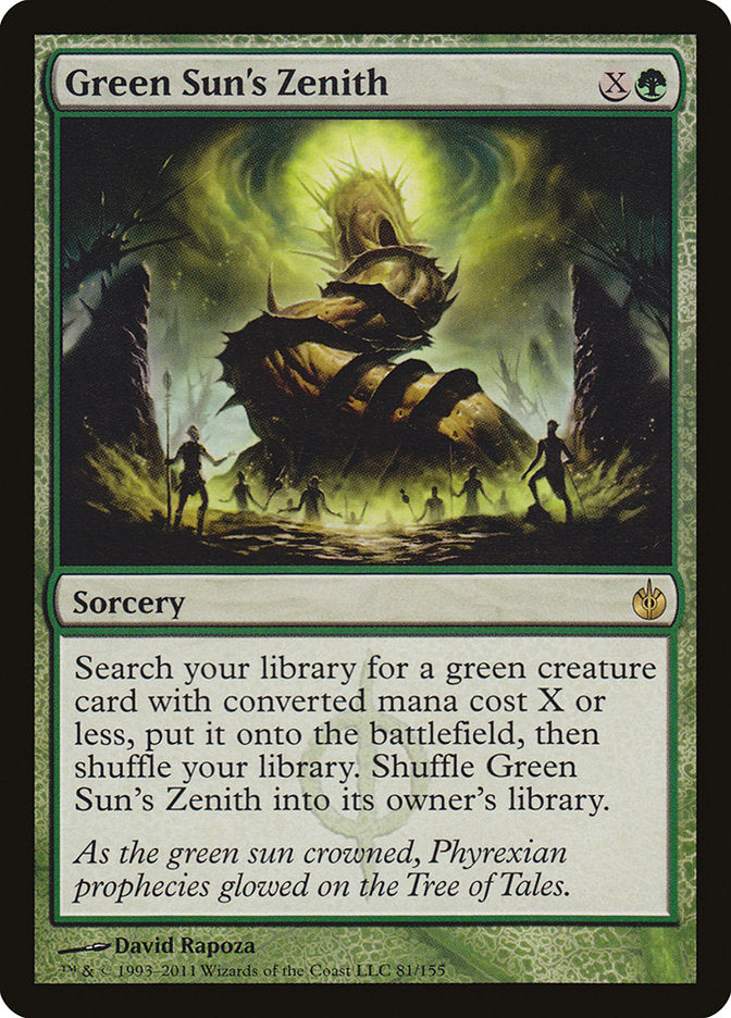 Green Sun's Zenith ESPAÑOL [Mirrodin Besieged]