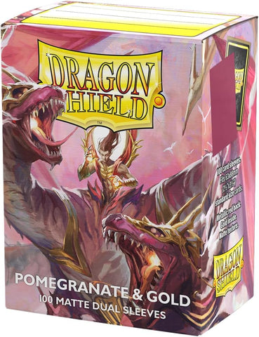 DRAGON SHIELD DUAL MATTE - POMEGRANATE & GOLD