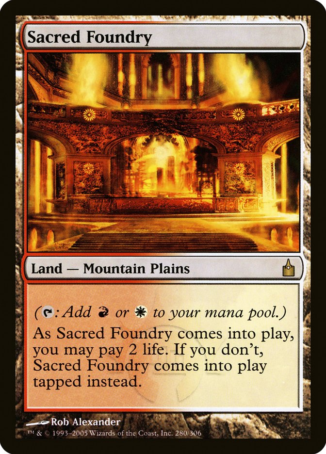 Sacred Foundry SIGNED [Ravnica: City of Guilds]