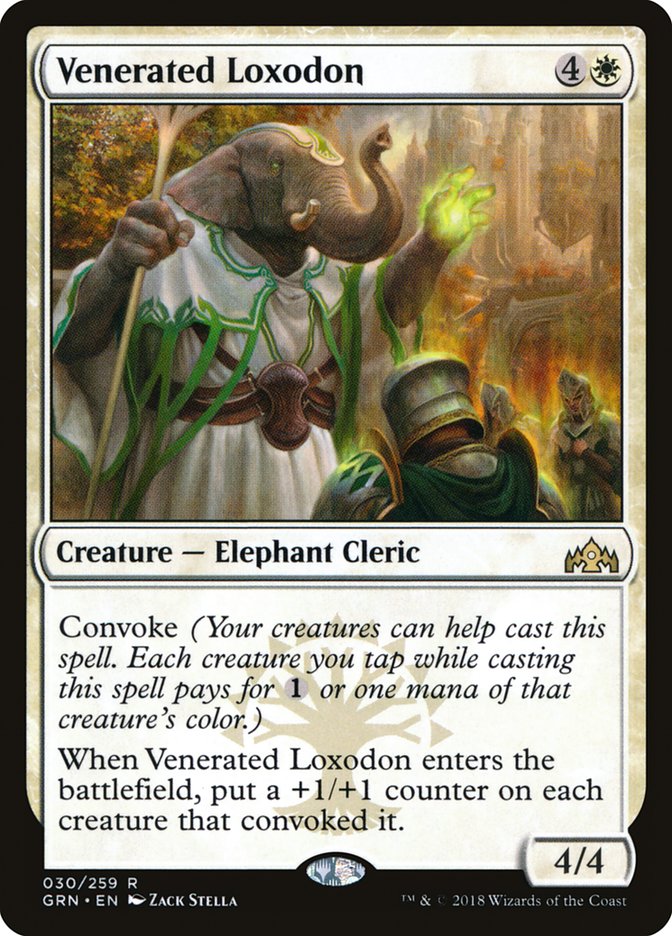 Venerated Loxodon ESPAÑOL [Guilds of Ravnica]