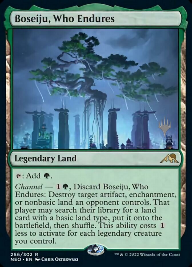 Boseiju, Who Endures (Promo Pack) ESPAÑOL [Kamigawa: Neon Dynasty Promos]