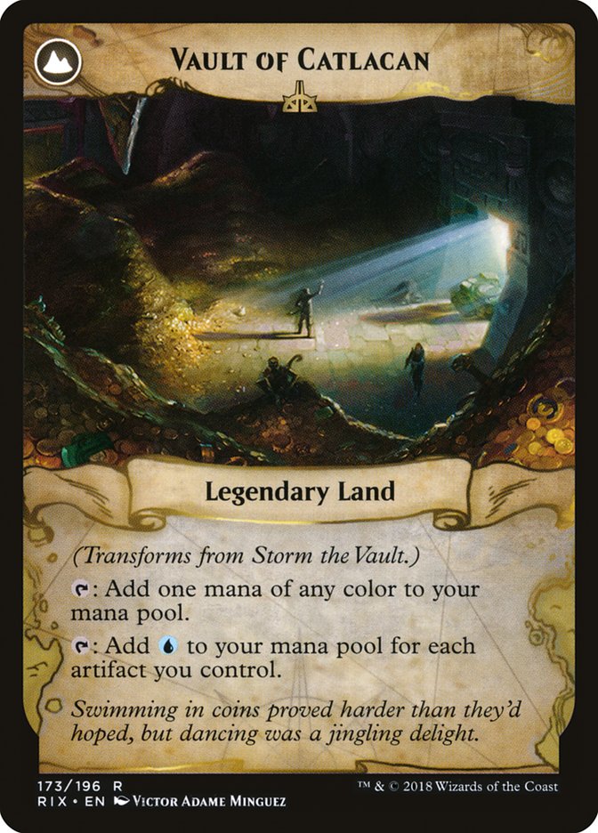Storm the Vault // Vault of Catlacan RUSSIAN  [Rivals of Ixalan]