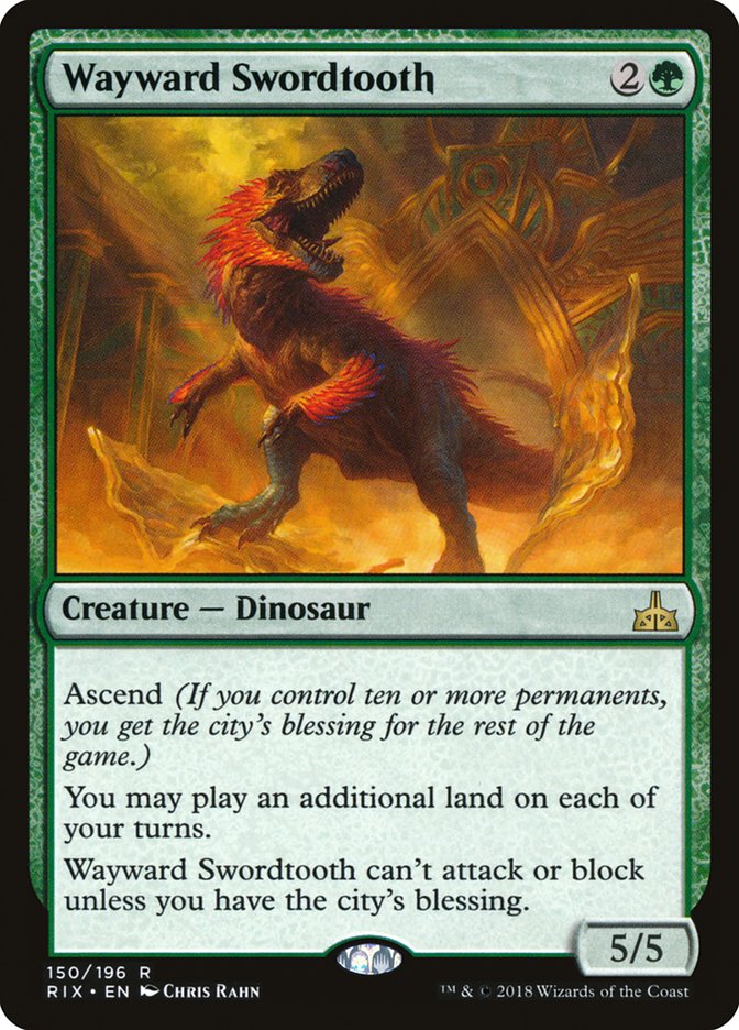 Wayward Swordtooth ESPAÑOL [Rivals of Ixalan]