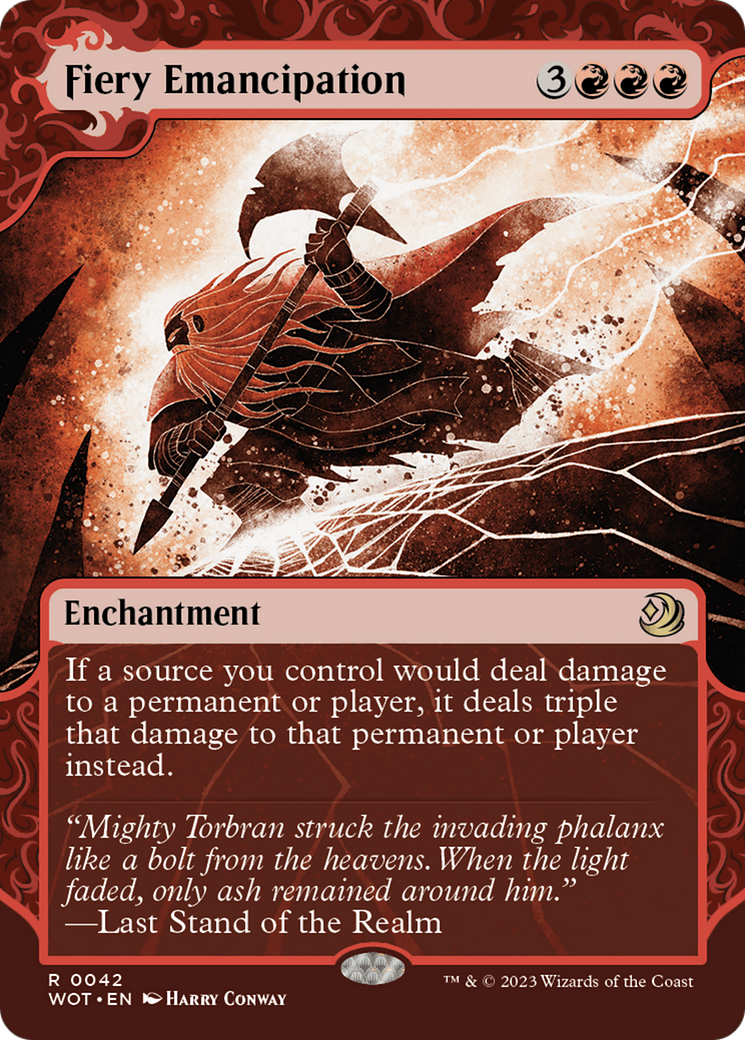 Fiery Emancipation JAPANESE [Wilds of Eldraine: Enchanting Tales]