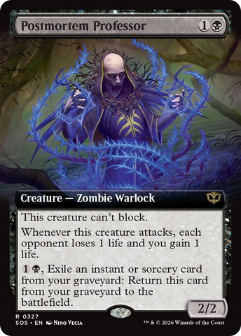 Postmortem Professor (Extended Art) [Secrets of Strixhaven]