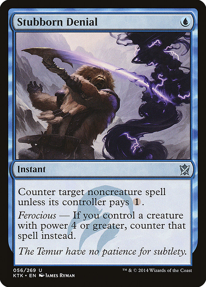 Stubborn Denial KOREAN  [Khans of Tarkir]