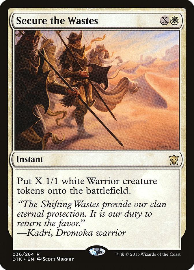 Secure the Wastes ESPAÑOL [Dragons of Tarkir]