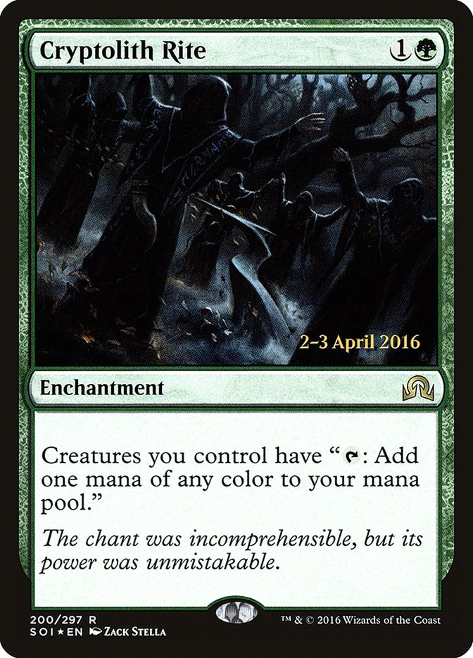 Cryptolith Rite ESPAÑOL [Shadows over Innistrad Prerelease Promos]