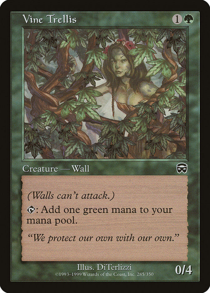 Vine Trellis SIGNED [Mercadian Masques]