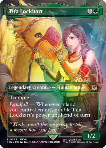 Tifa Lockhart (Borderless) (Chocobo Track Foil) - FINAL FANTASY (FIN)