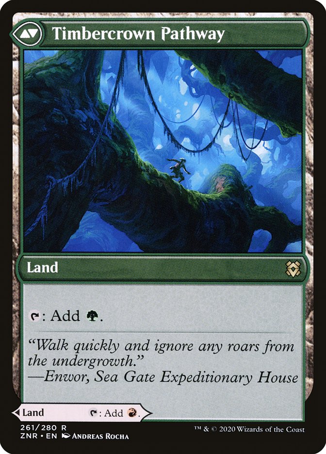 Cragcrown Pathway // Timbercrown Pathway ESPAÑOL [Zendikar Rising]
