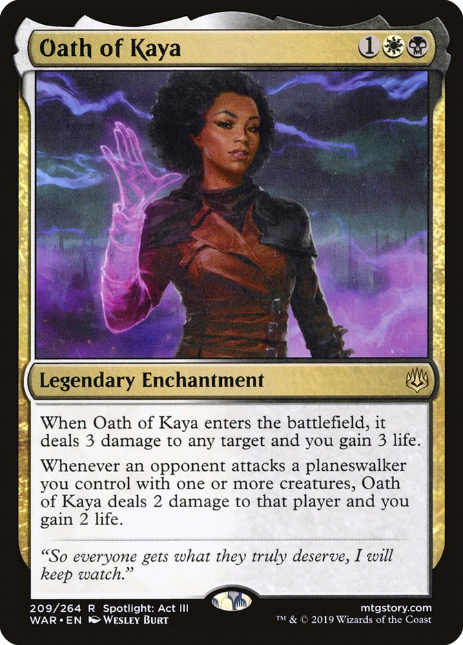 Oath of Kaya JAPANESE [War of the Spark]