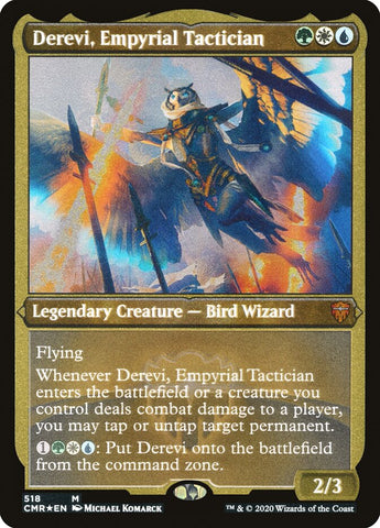 Derevi, Empyrial Tactician (Etched) JAPANESE [Commander Legends]