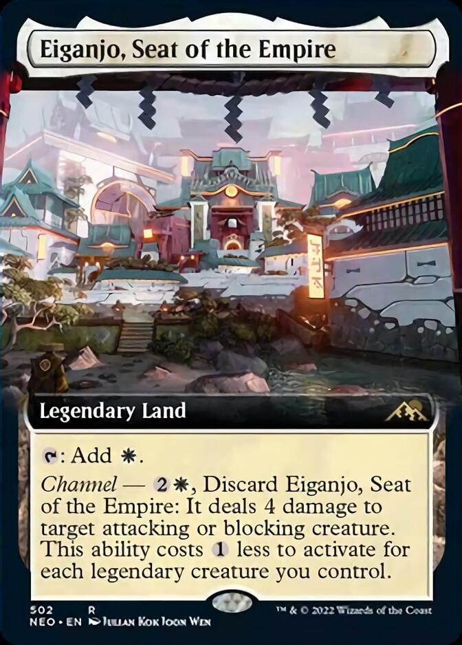 Eiganjo, Seat of the Empire (Extended Art) JAPANESE [Kamigawa: Neon Dynasty]