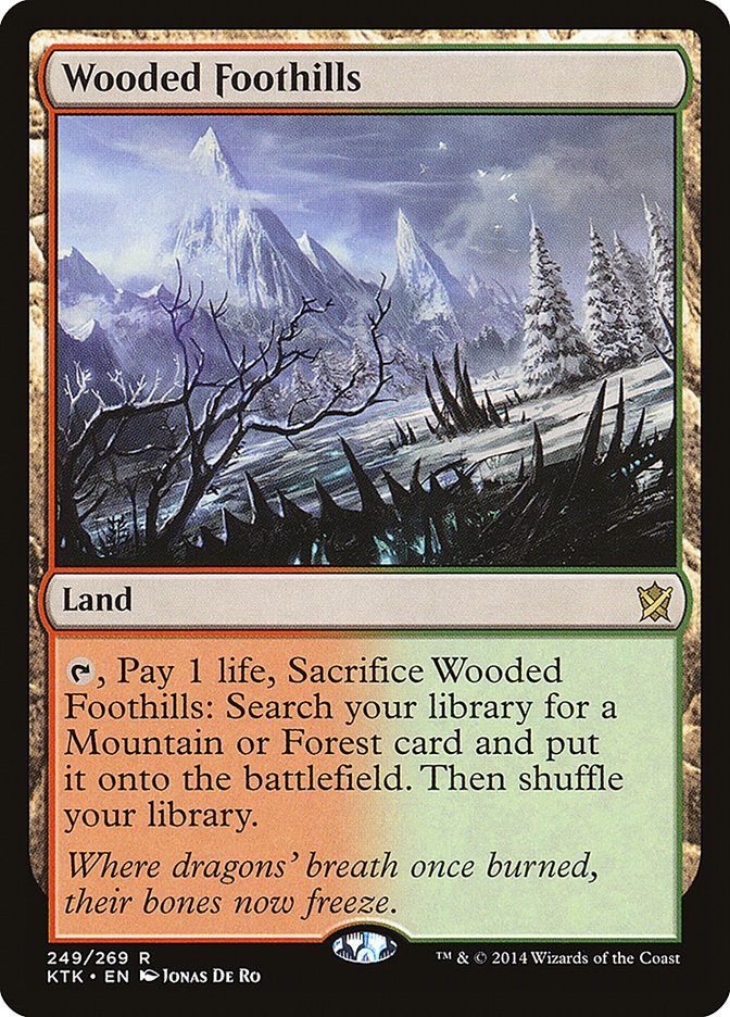 Wooded Foothills CHINESE [Khans of Tarkir]