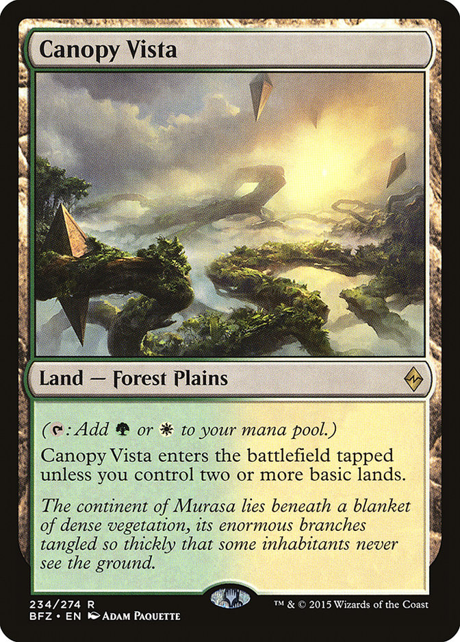 Canopy Vista JAPANESE [Battle for Zendikar]