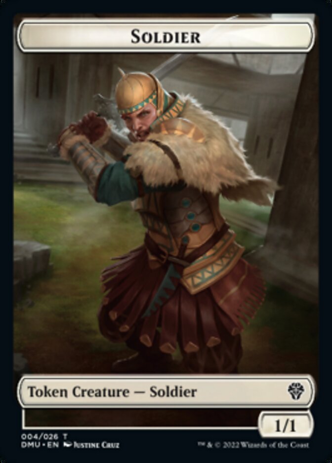 Soldier // Ornithopter Double-sided Token [Dominaria United Tokens]