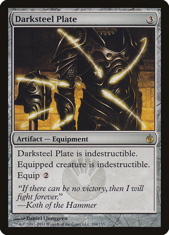 Darksteel Plate ESPAÑOL [Mirrodin Besieged]