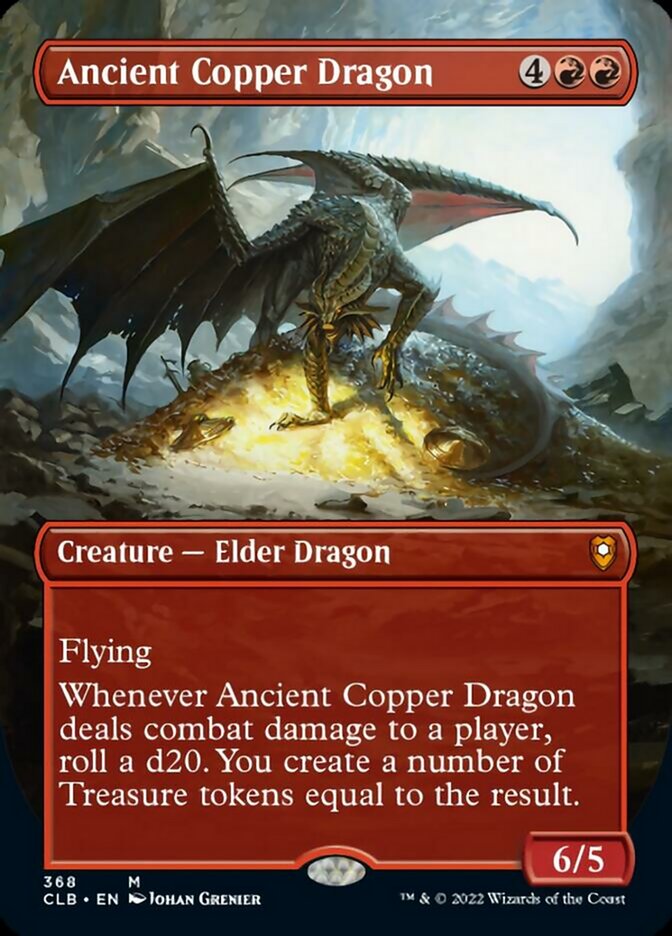 Ancient Copper Dragon (Borderless Alternate Art) [Commander Legends: B
