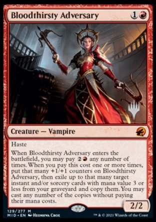 Bloodthirsty Adversary (Promo Pack) ESPAÑOL [Innistrad: Midnight Hunt Promos]