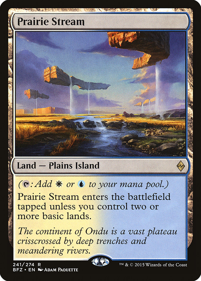 Prairie Stream JAPANESE [Battle for Zendikar]
