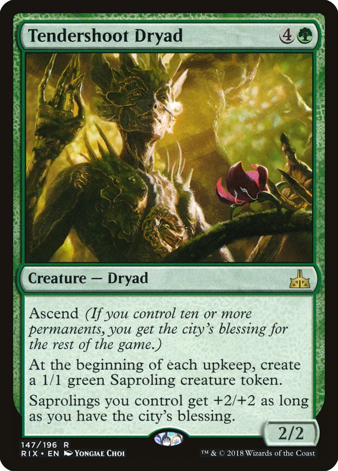 Tendershoot Dryad RUSIAN [Rivals of Ixalan]