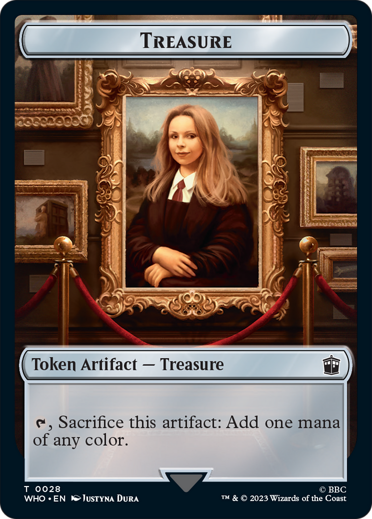 Soldier // Treasure (0028) Double-Sided Token [Doctor Who Tokens]