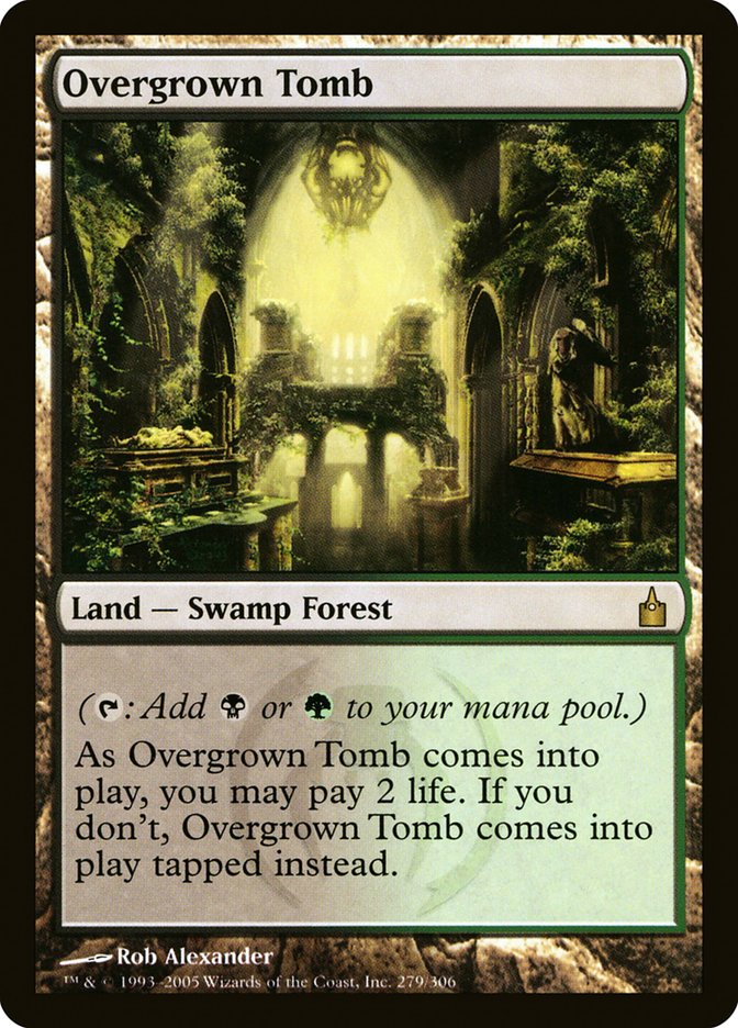 Overgrown Tomb RUSIAN [Ravnica: City of Guilds]