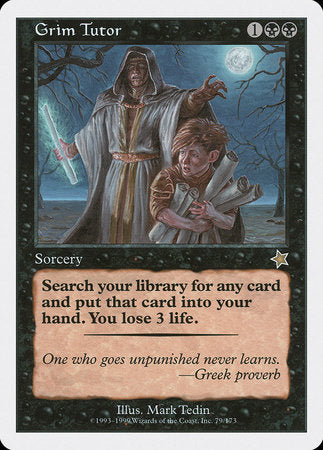 SIGNED Grim Tutor [Starter 1999]